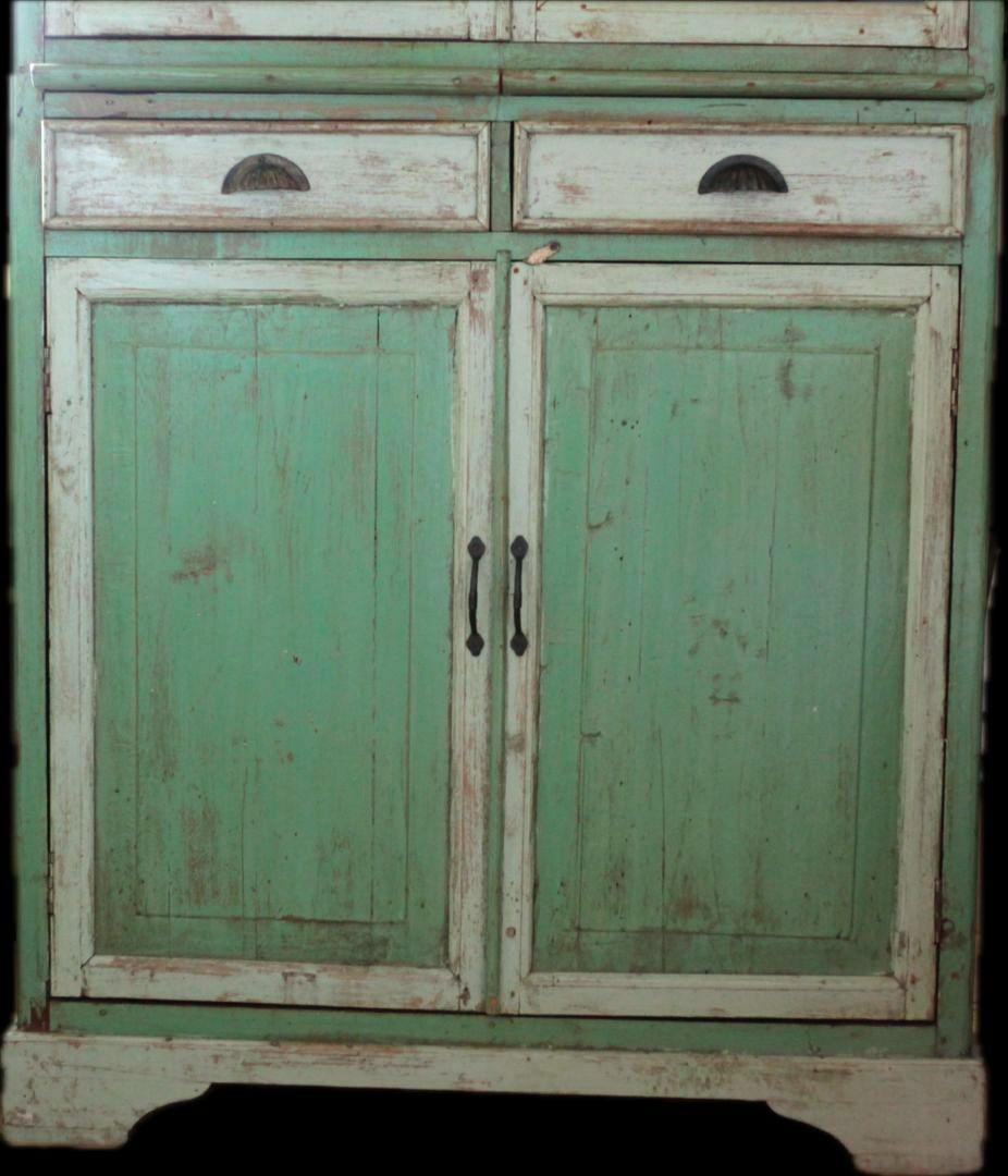 アンティーク キャビネット 民芸 家具 ビンテージ インド/フランス 食器棚