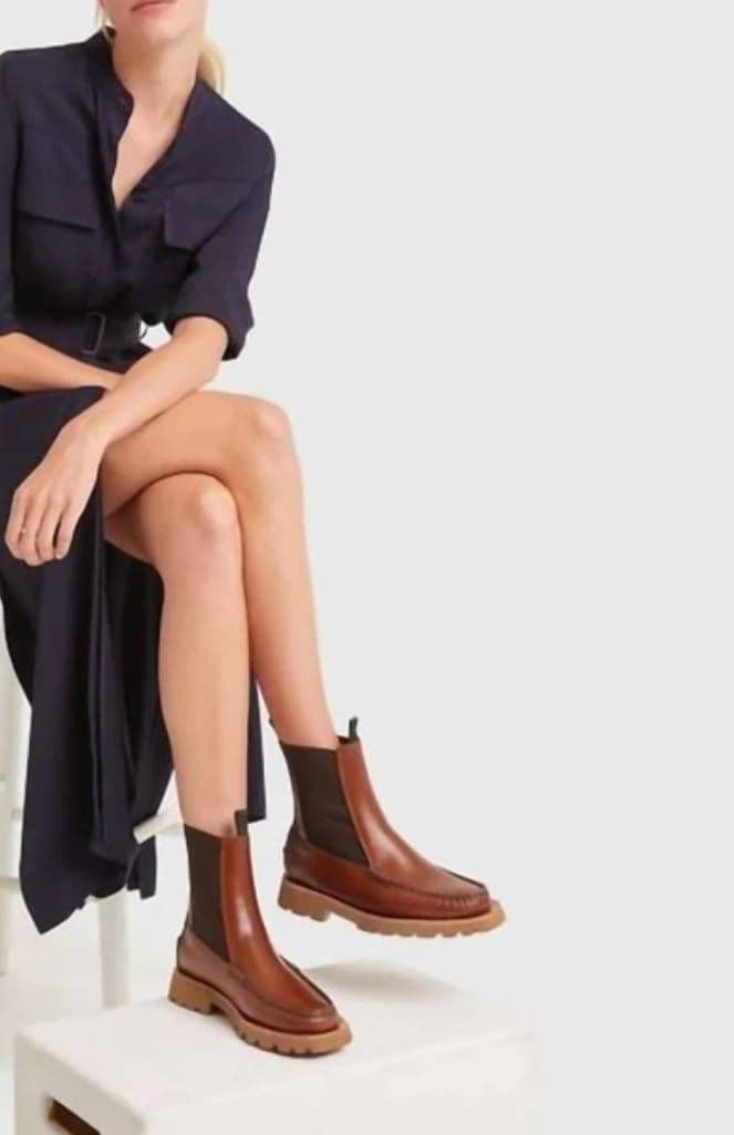 新品HEREU ヘリュー ALDA SPORT モカシン チェルシーブーツ 38