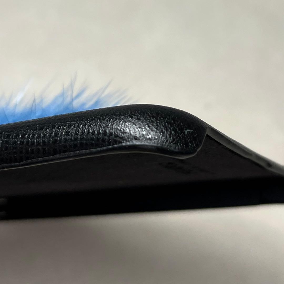 【正規品】FENDI ブルーファー イニシャル文字 スマホケース iPhone8