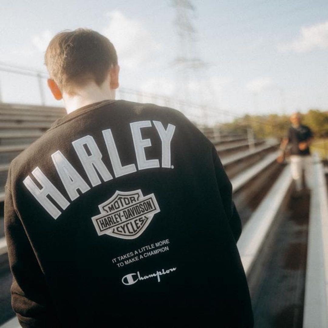 新品未使用！Champion × Harley-Davidson スウェット L