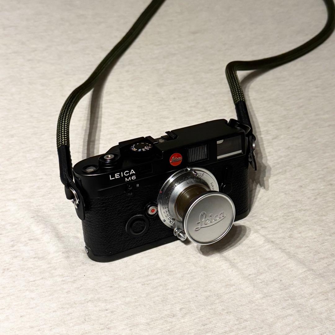 elmar 50mm f3.5 整備済み + フードVALOO・L/Mリング