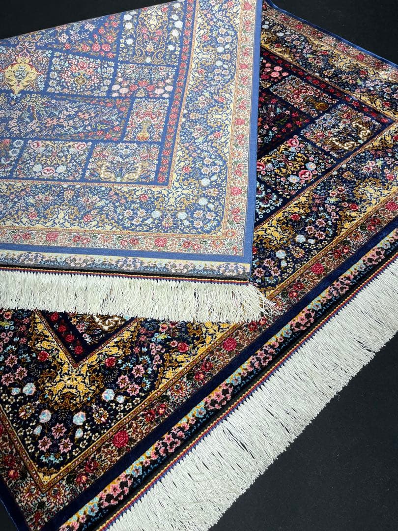 最高級 ペルシャ絨毯シルク イラン クム産 約216万ノット81×121cm