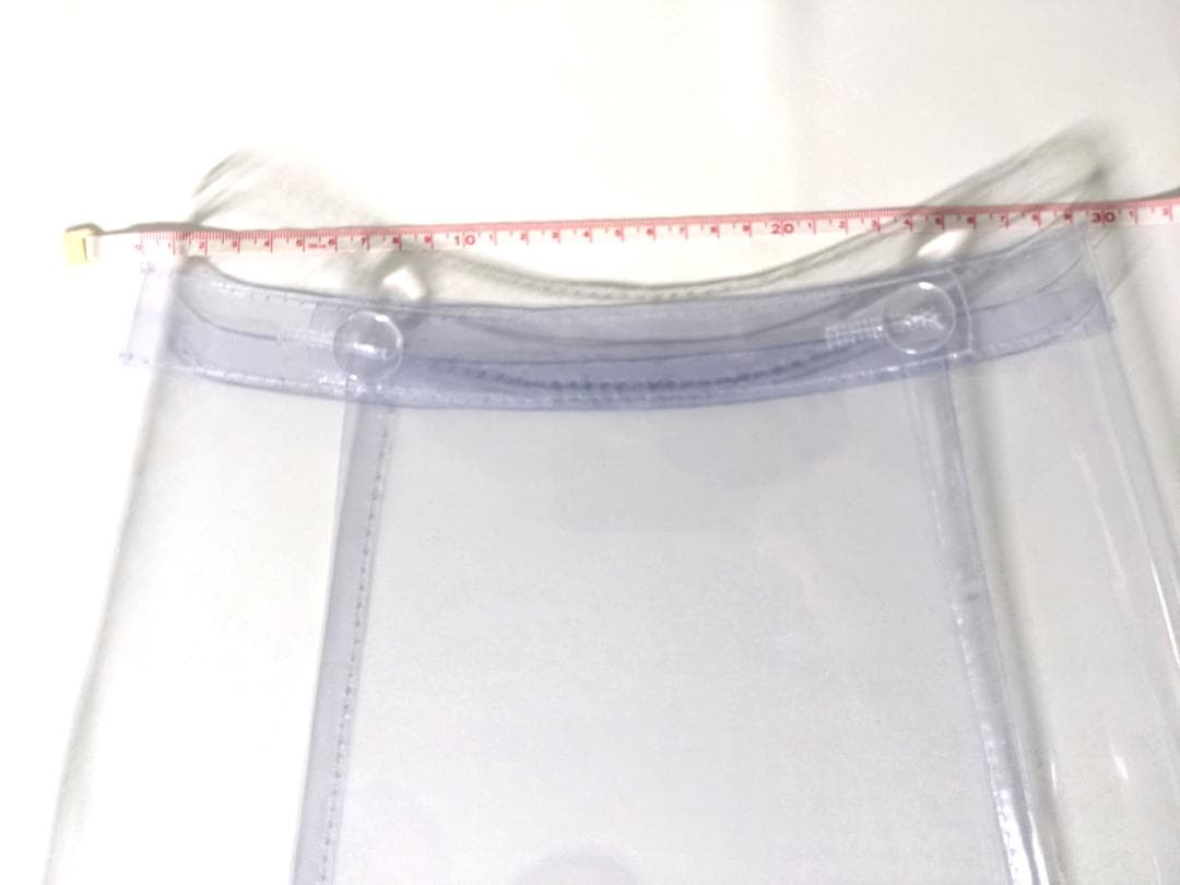 櫻 ビニール巻きスコート 透明 丈28.5 2508