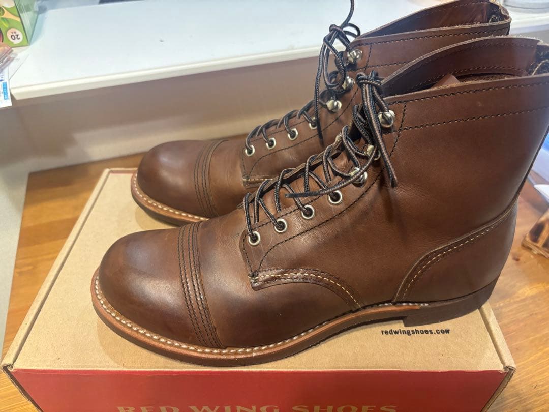 美品　レッドウィング　8111 アイアンレンジャー　アンバーハーネス