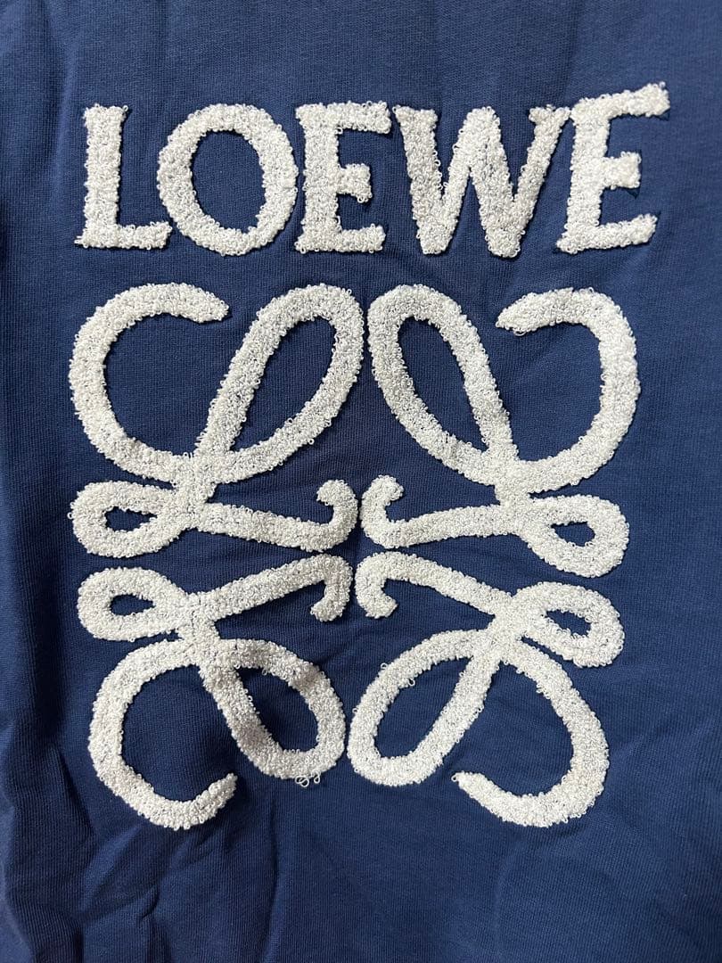 LOEWE ネイビー トレーナー ロゴ刺繍
