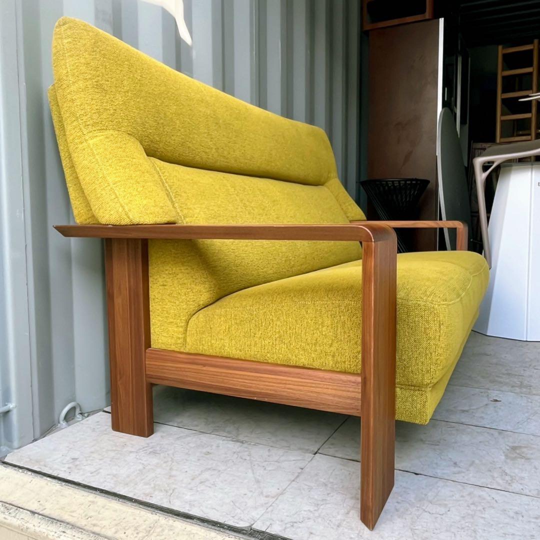 取付無料！カリモク家具 チターノ ダンテ 北欧風グリーンファブリック2Pソファ✨