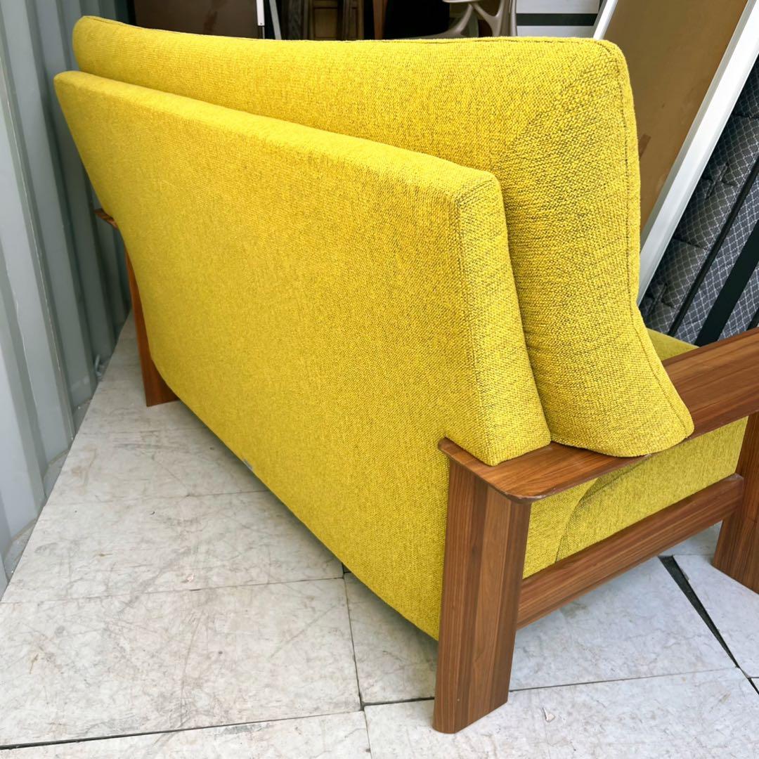 取付無料！カリモク家具 チターノ ダンテ 北欧風グリーンファブリック2Pソファ✨