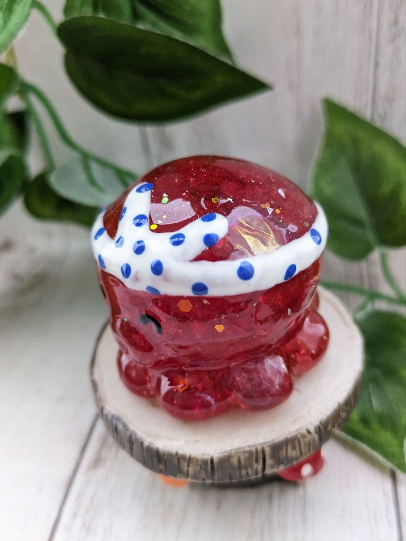 【ローザ】まっきっきのにっこりたこちゃん形オルゴナイト☆他３点