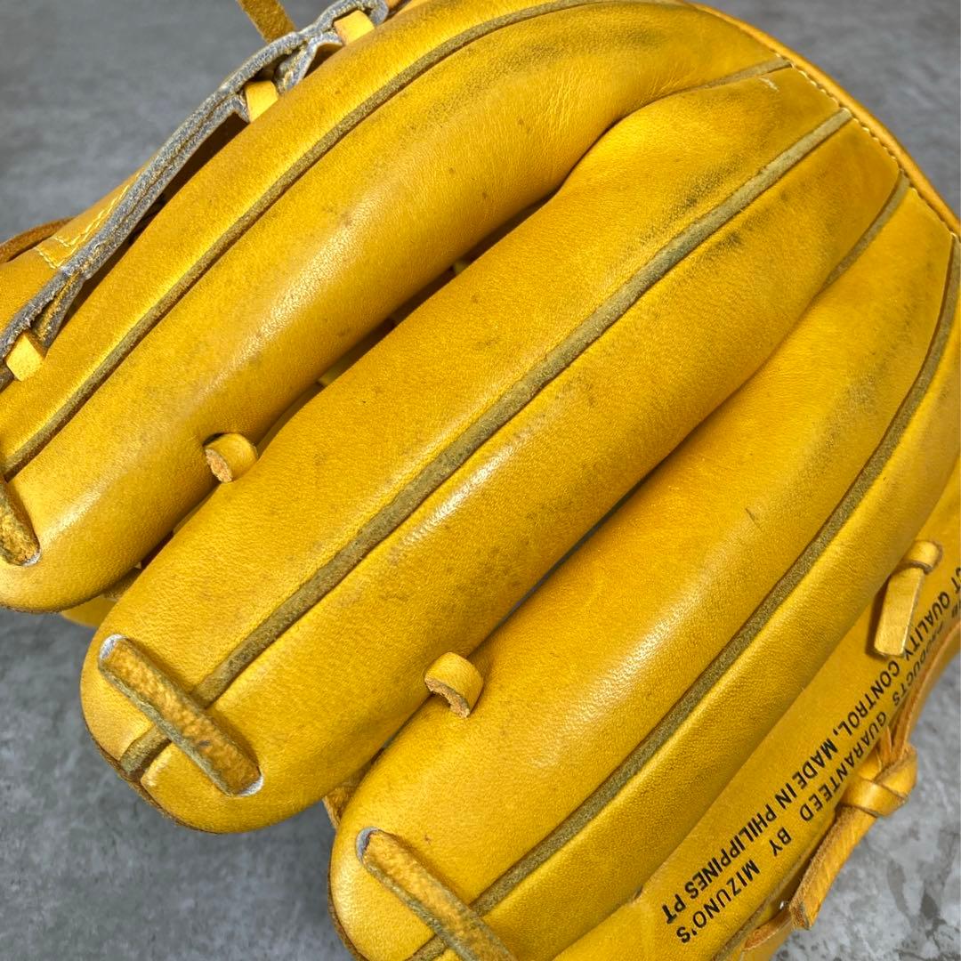 ミズノ 青ビュー 一般 大人用 硬式 内野 野球 グローブ 状態良好としてはレア