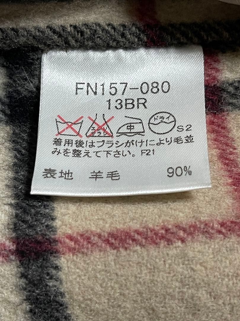 【極美品】BURBERRY LONDONカシミア混ウールロングコートフード付き