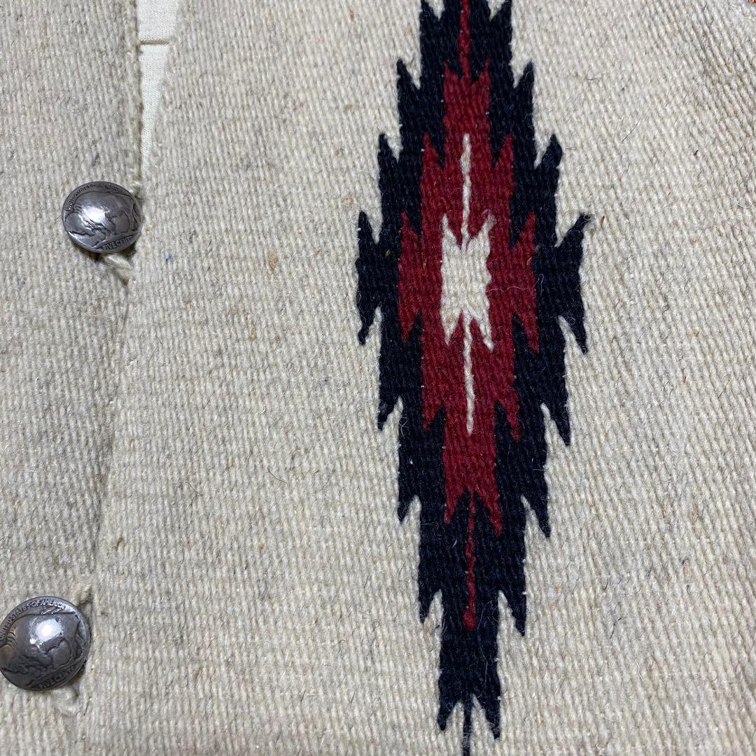 k*i様 80s メキシコ製MF チマヨベスト　オルテガ柄　ウール　M