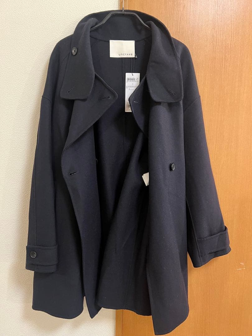 アンクレイヴ　uncrave テントラインコート　ネイビー　未使用