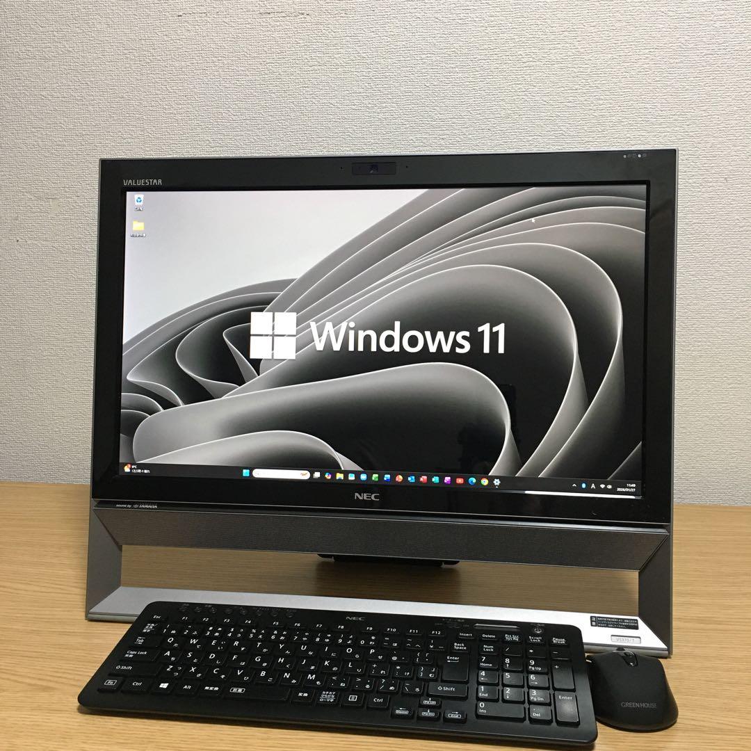 NEC VALUESTAR Win11 地デジ 8Gメモリ SSD 21.5'