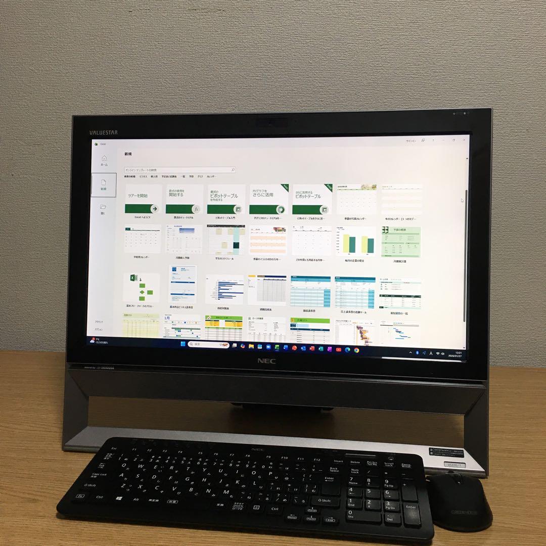 NEC VALUESTAR Win11 地デジ 8Gメモリ SSD 21.5'