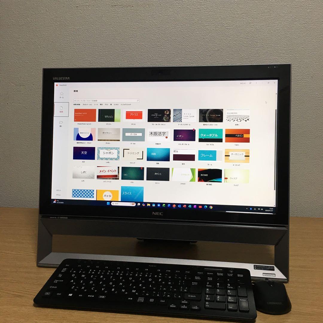 NEC VALUESTAR Win11 地デジ 8Gメモリ SSD 21.5'