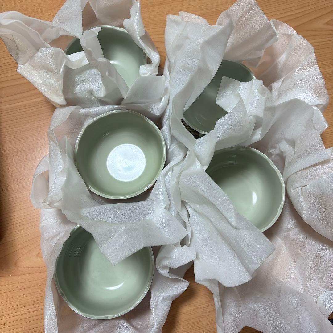 有田焼　小鉢　5個セット　特選　桔梗　古伊万里花紋