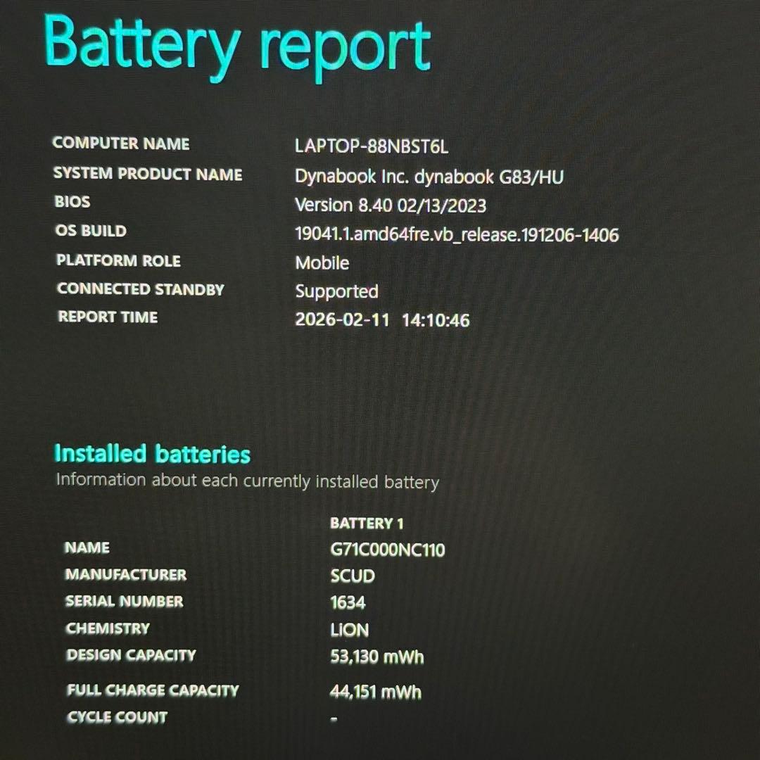 96.G83/HU 超軽量 i5-11世代 16G512G Office2024