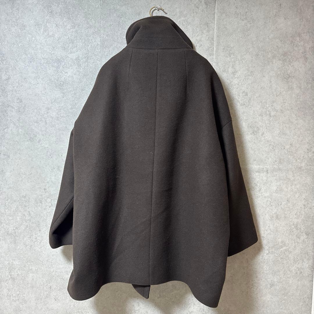 新品タグ付✨NOBLE スタンドカラーオーバーコート 完売色ブラウン 日本製 F