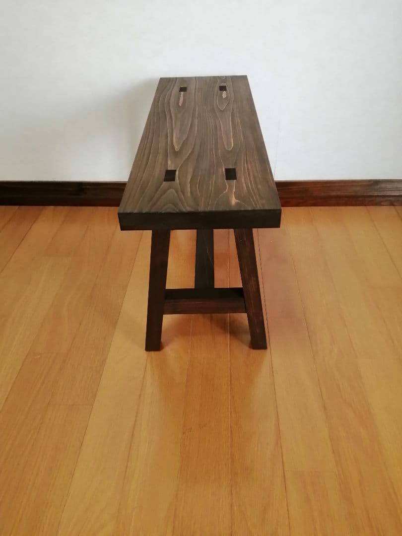 木製フラワースタンド　花台　幅65cm×高さ35cm　スツール　ベンチ　水槽台