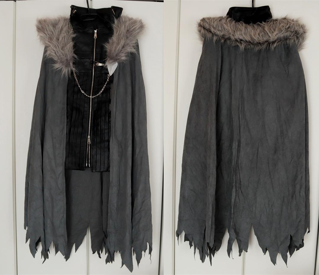 【難あり】　アークナイツ　シルバーアッシュ　衣装＋鳥（テンジン）＋ウィッグ　Ｍ