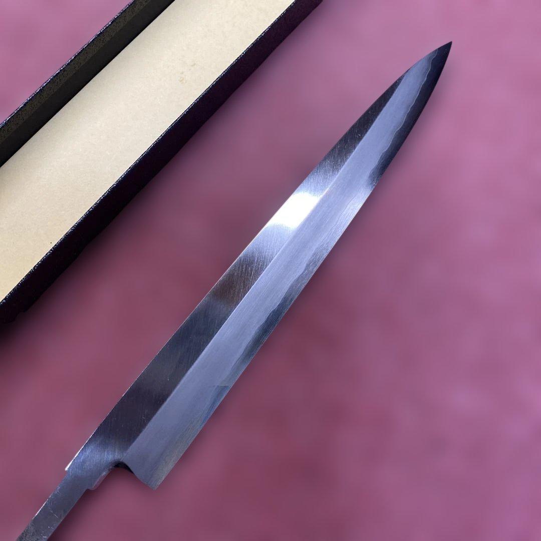 銀三　柳刃包丁　240㎜ 8寸 柄無し