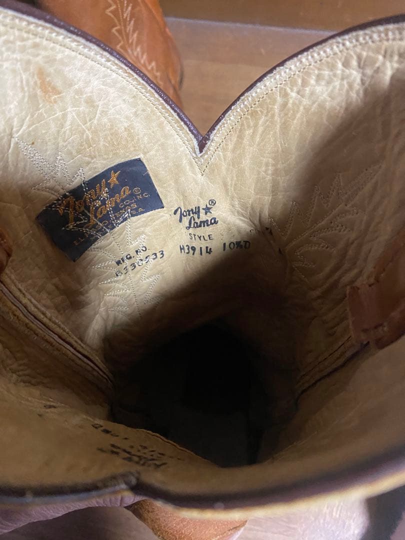 Tony Lama トニーラマ ウエスタンブーツ ヴィンテージ 60s 27.5