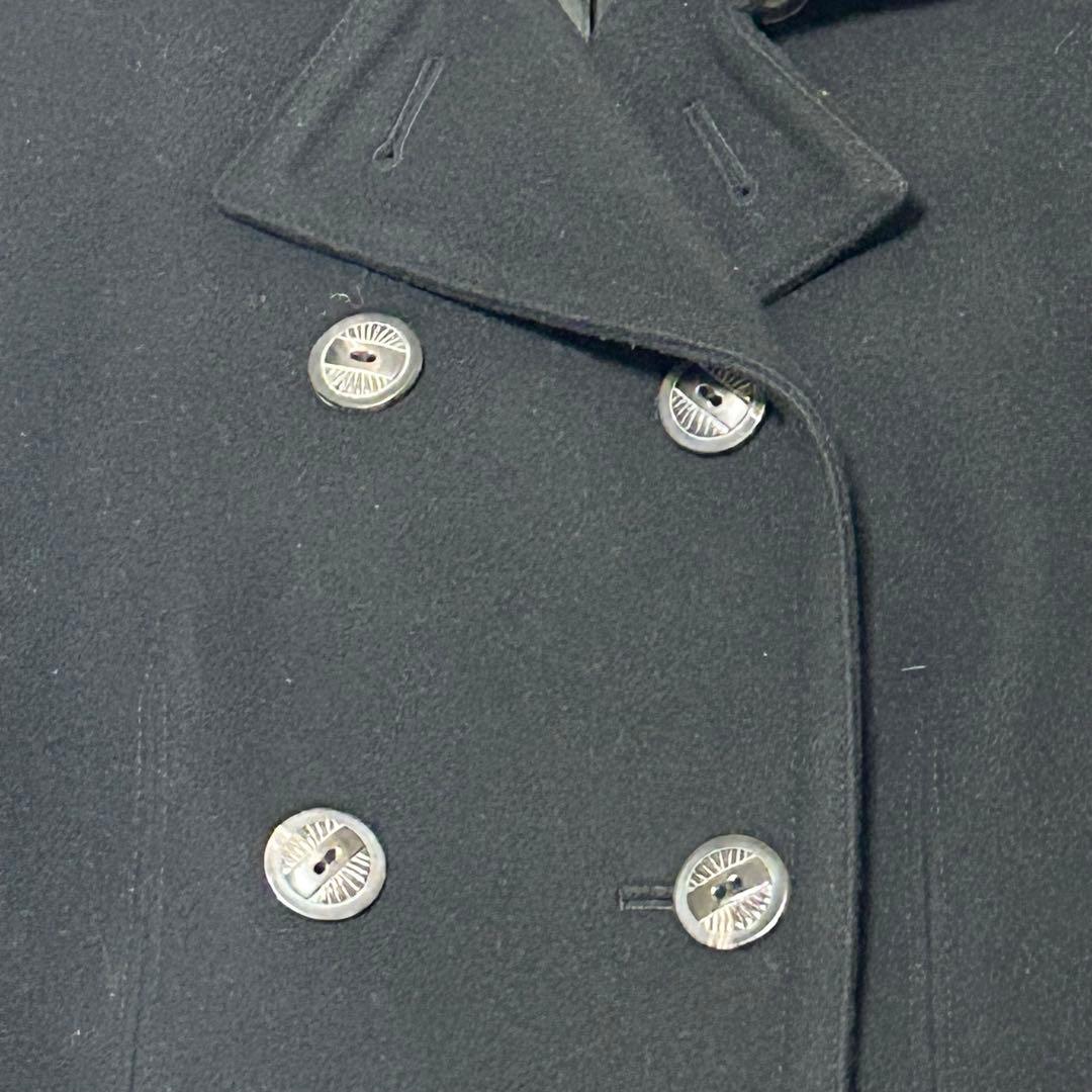 【美品】ラルフローレン　Pコート　ウール　カシミヤ混　ブラック