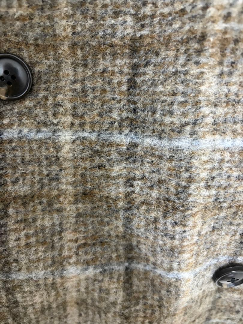 SHIPS スライバーチェックショートＰコート