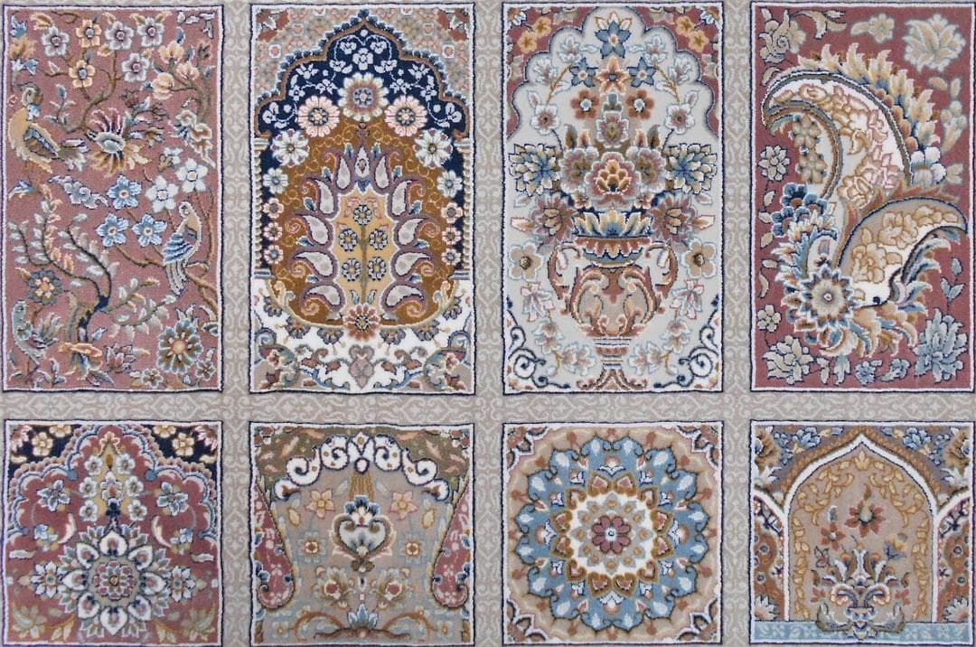 225万ノット！超高密度織 本場イラン産 絨毯 100×150cm‐200211