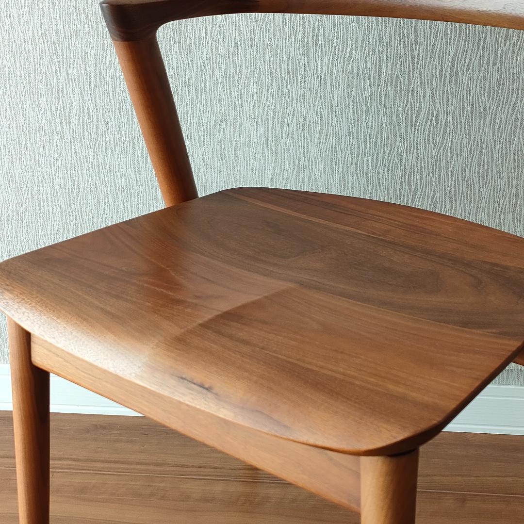 〈美品〉キツツキ　SEOTO　アームチェア　ダイニングチェア　ビーチ材②