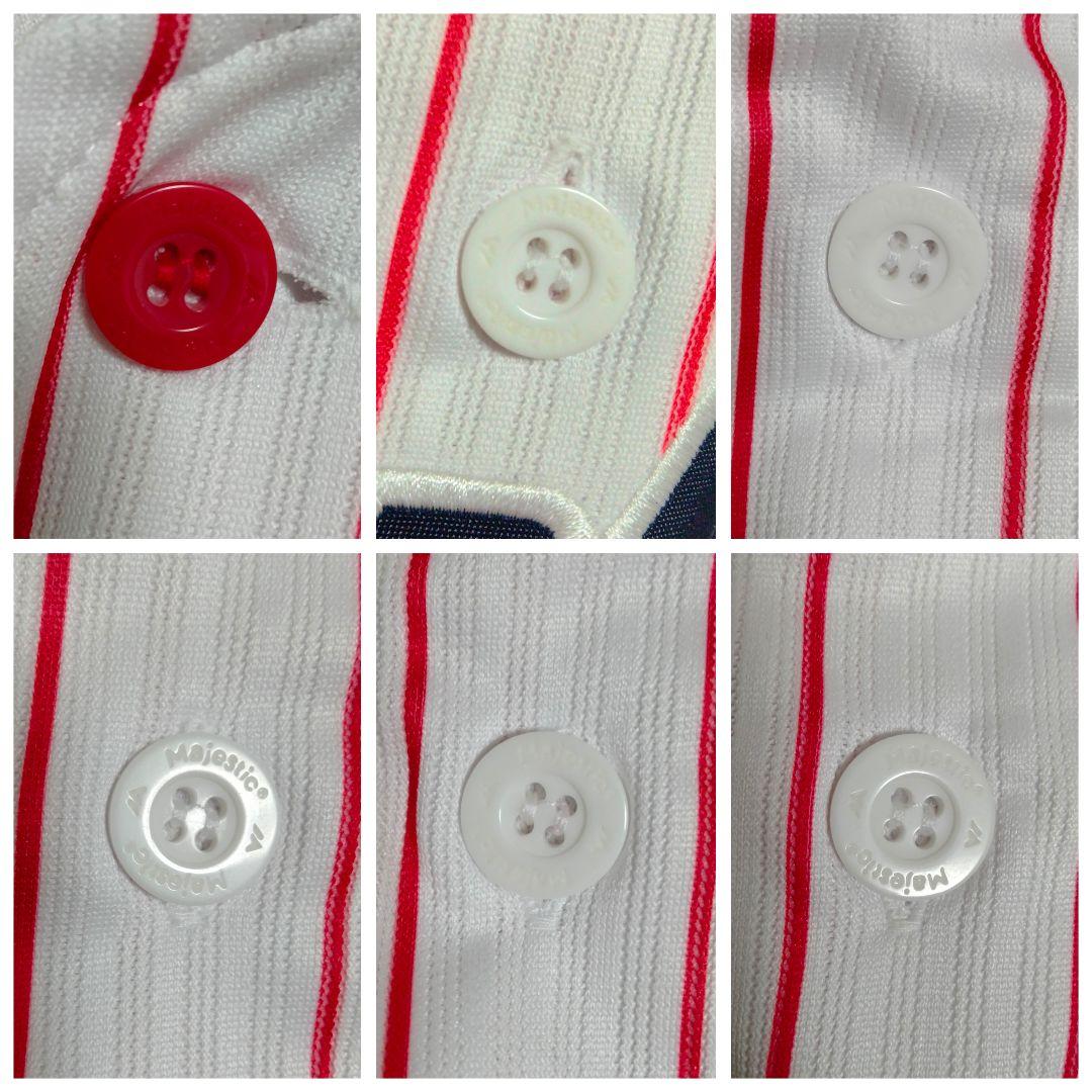 マジェスティック ヤクルト 雄平 #41 サイン入り刺繍ユニフォーム 紙タグ付き