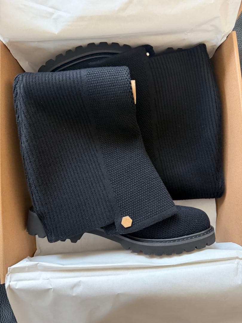 VIVAYA FILIPA 撥水加工ストレッチロングブーツ ブラック23.5cm