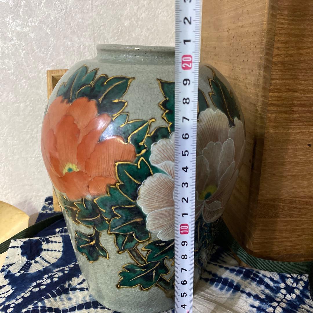 真葛香山　牡丹花瓶