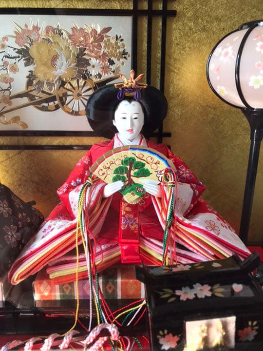 福仙　雛人形　親王ケース飾り