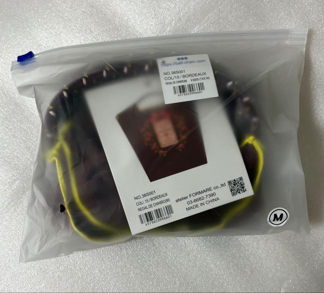 ボールアンドチェーン❤️カフェタナカ❤️エコバッグ　Mサイズ❤️ボルドー❤️正規品