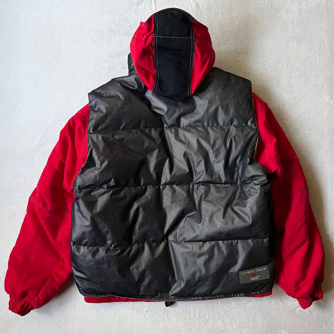 DESCENTE デサント 上L 下XL スキーウェア 上下 セットアップ 赤黒