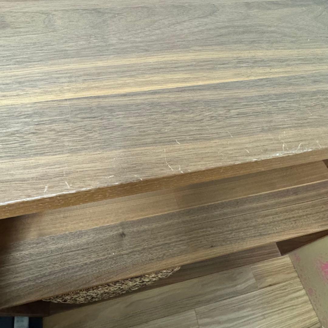 【掲載6/25まで】無印良品　スタッキングシェルフ2段　ワイド　ウォールナット