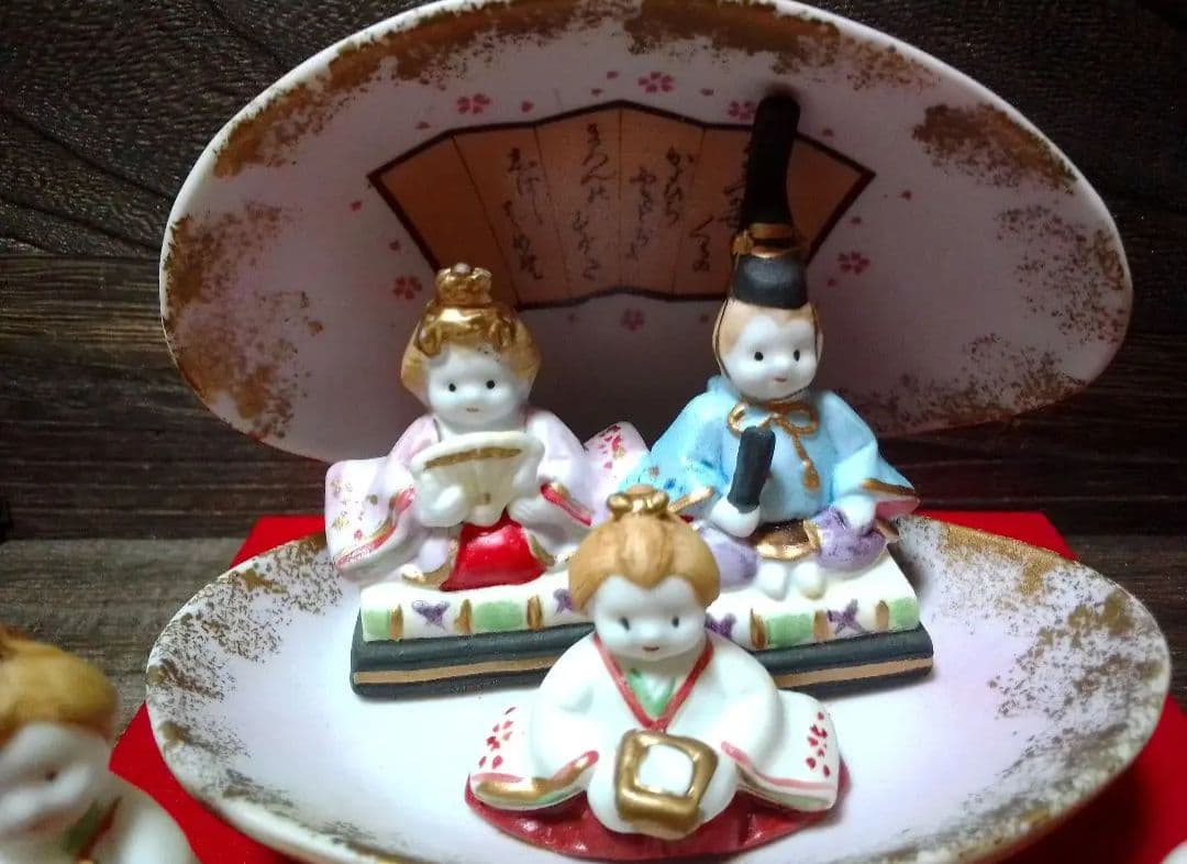 雛人形　貝がらびな5人セット