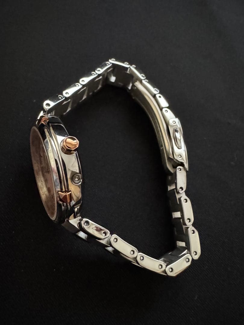 CITIZEN xCクロスシー 腕時計 ピンクダイヤルエコドライブベルトの調整有