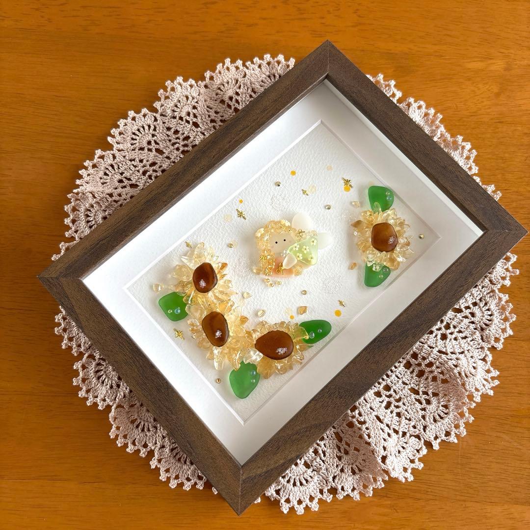 シーグラスアート❁雨の日のお散歩❁