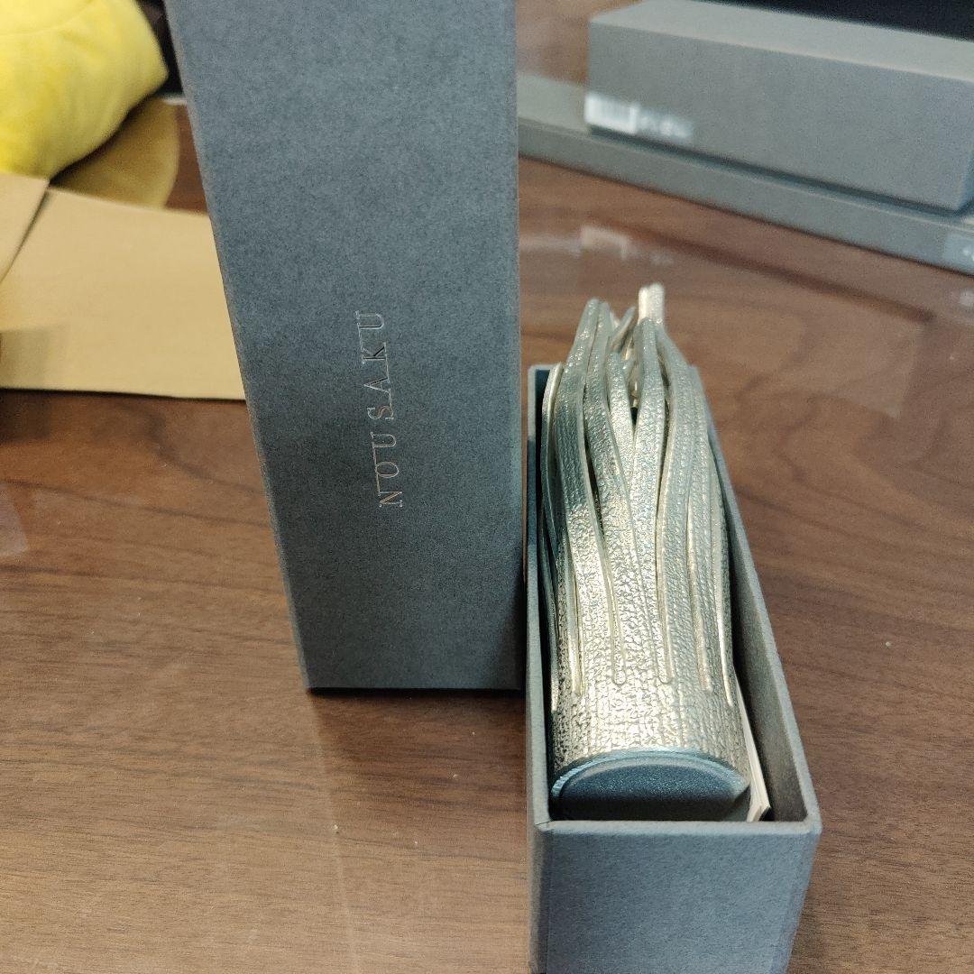 能作花器 NOUSAKU シルバー金属製モダン花瓶値下げ