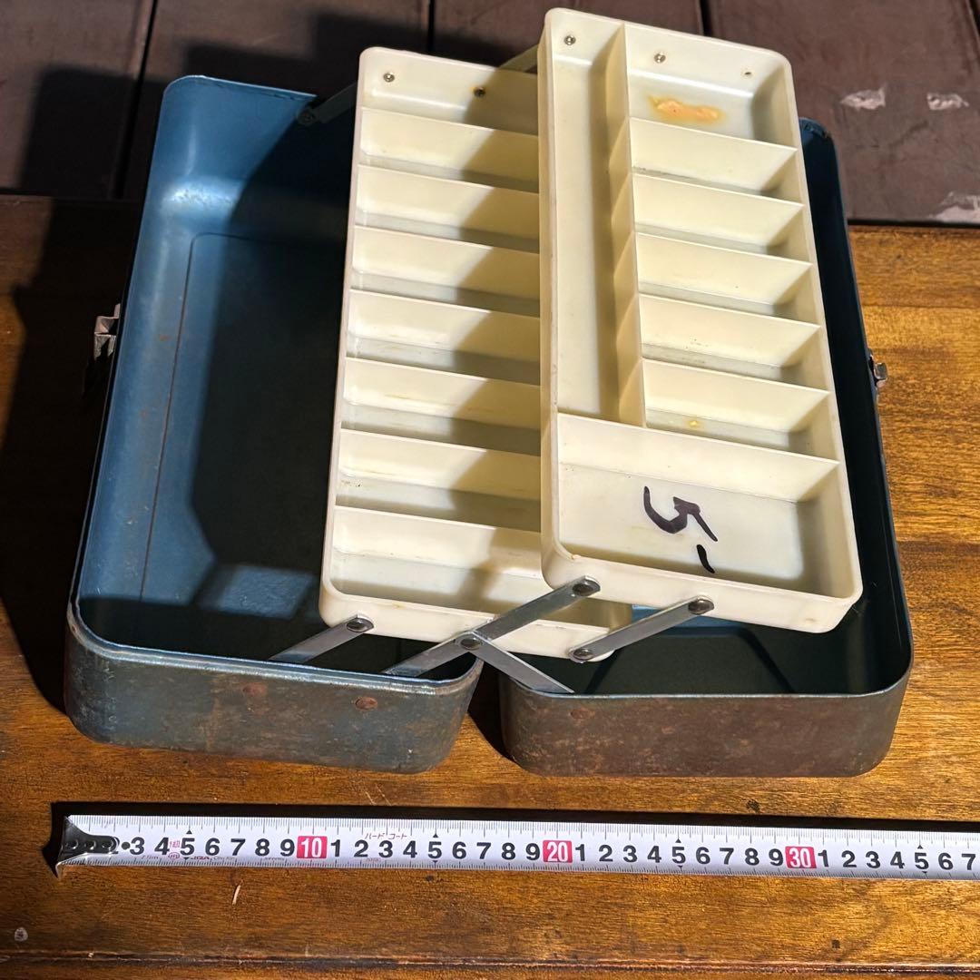 USA vintage OLD PAL メタルタックルボックス　サビあり