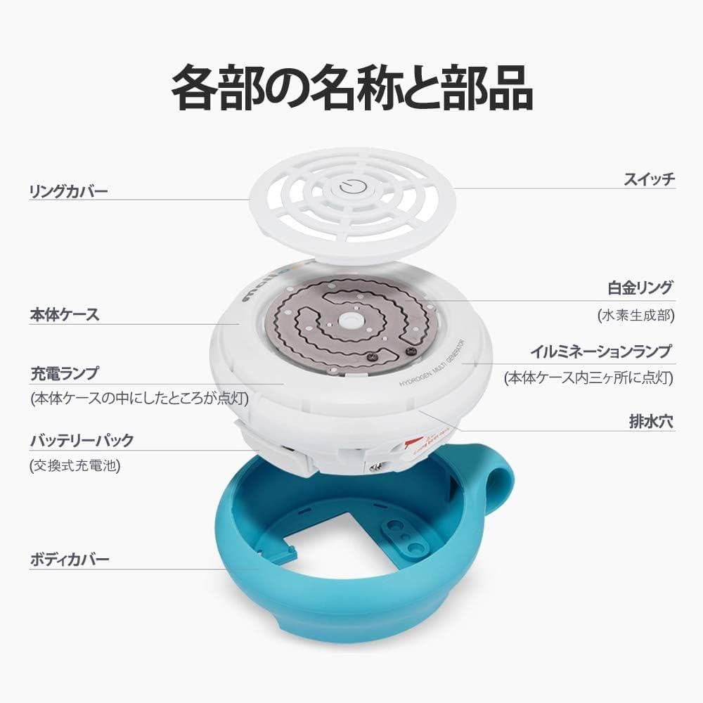 新品 未使用 フラックス 水素水生成器 水素風呂 マルーン malloon ルリ