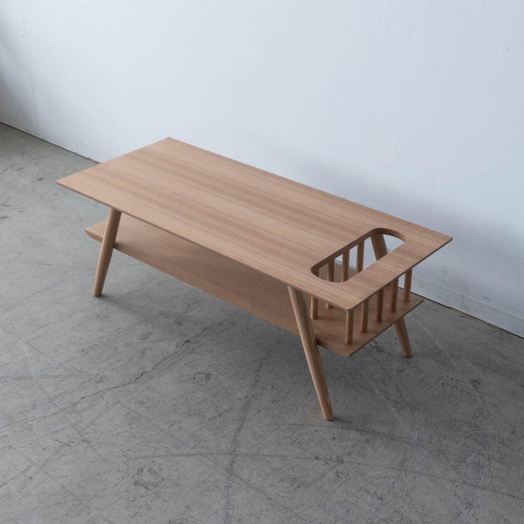 センターテーブル　アッシュ材突板