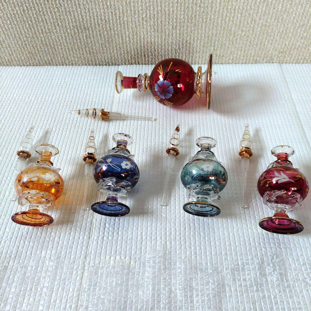 エジプトガラス　香水瓶　香油入れ　おまとめ15点セット