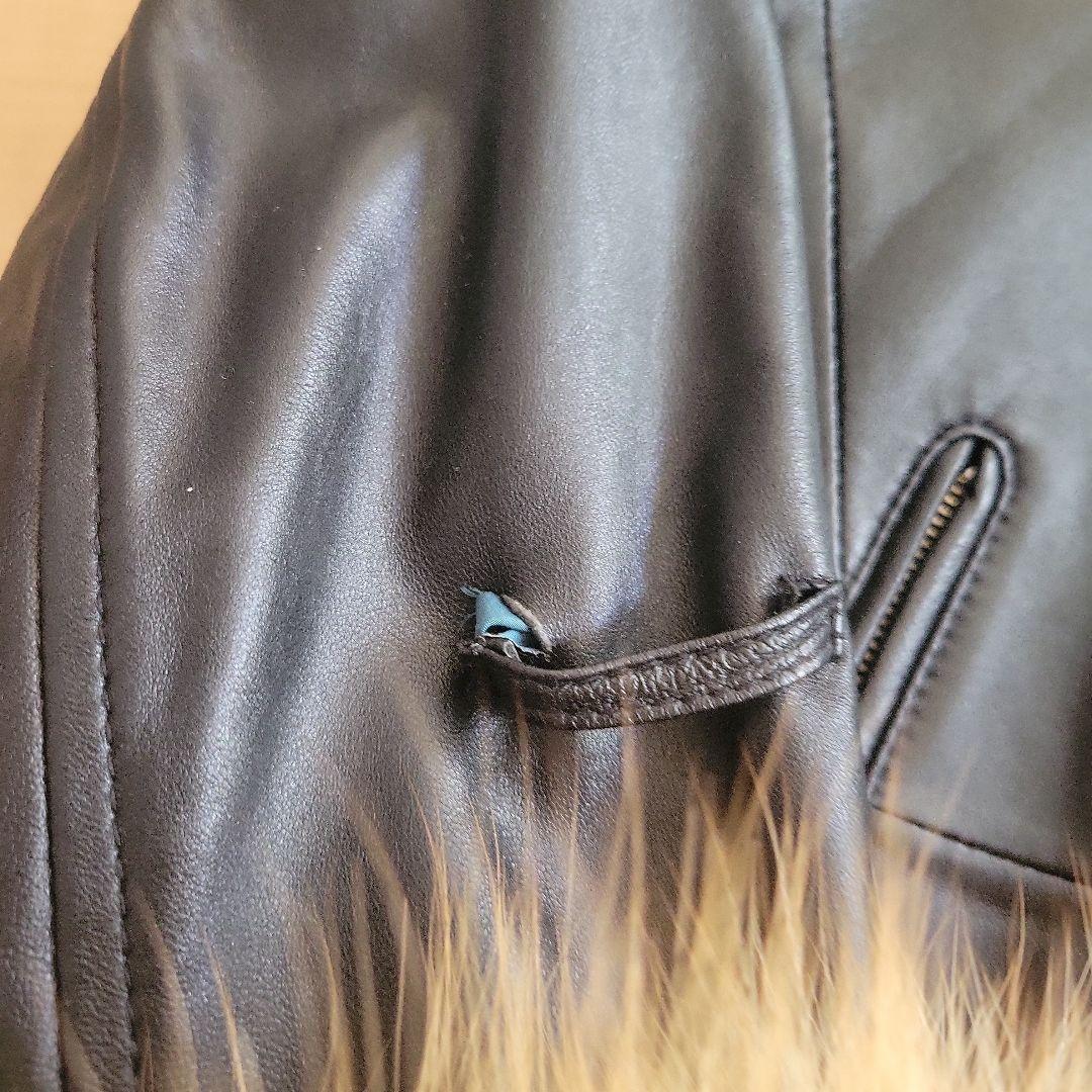 エレンディーク　Vネックレザーファーブルゾン Vネックレザーファーブルゾン