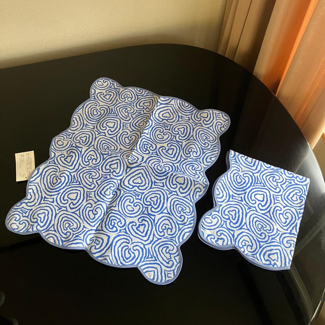 プラテージ　テーブルクロス　イタリア製 リネン　ナプキン　ココ・シャネル