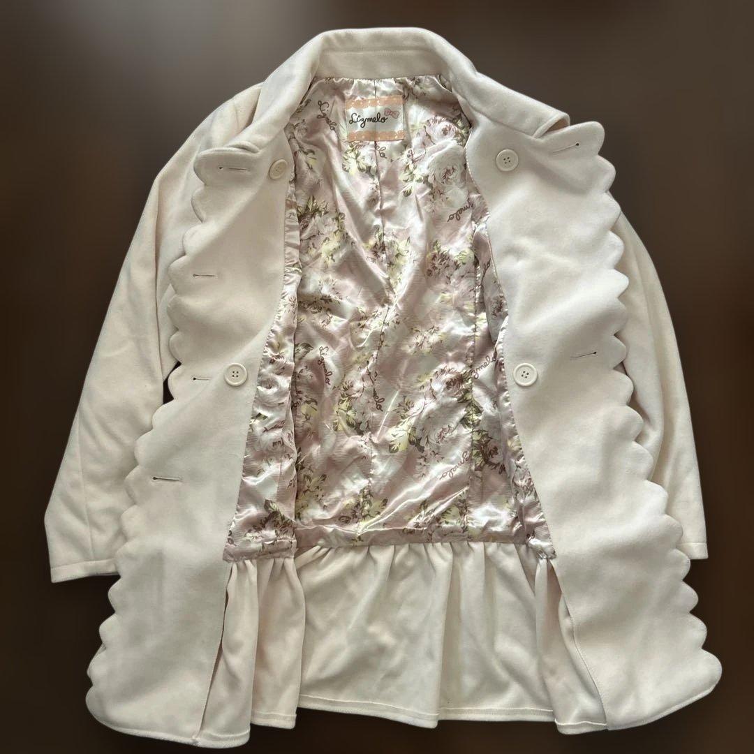 リズメロ★ピーコート★ダブルブレスト★リボン★フリル★アイボリー★マイメロコラボ