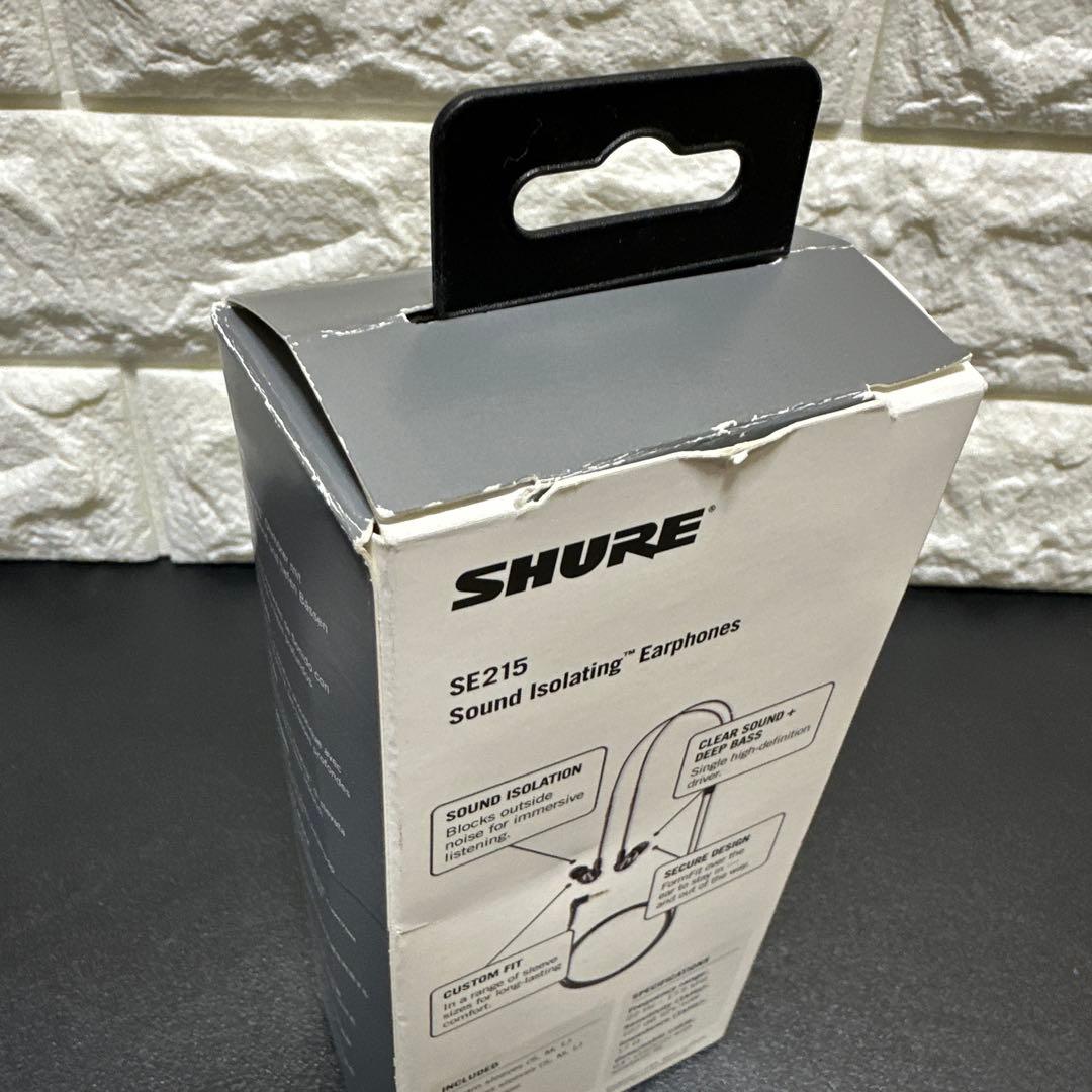 シュア SHURE SE215 クリアブラック　イヤホン 有線イヤホン