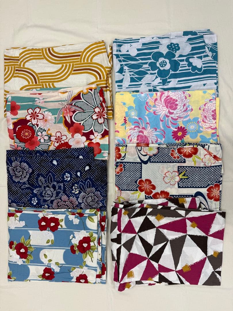 藍猫様　浴衣　綿　まとめ売り　18着